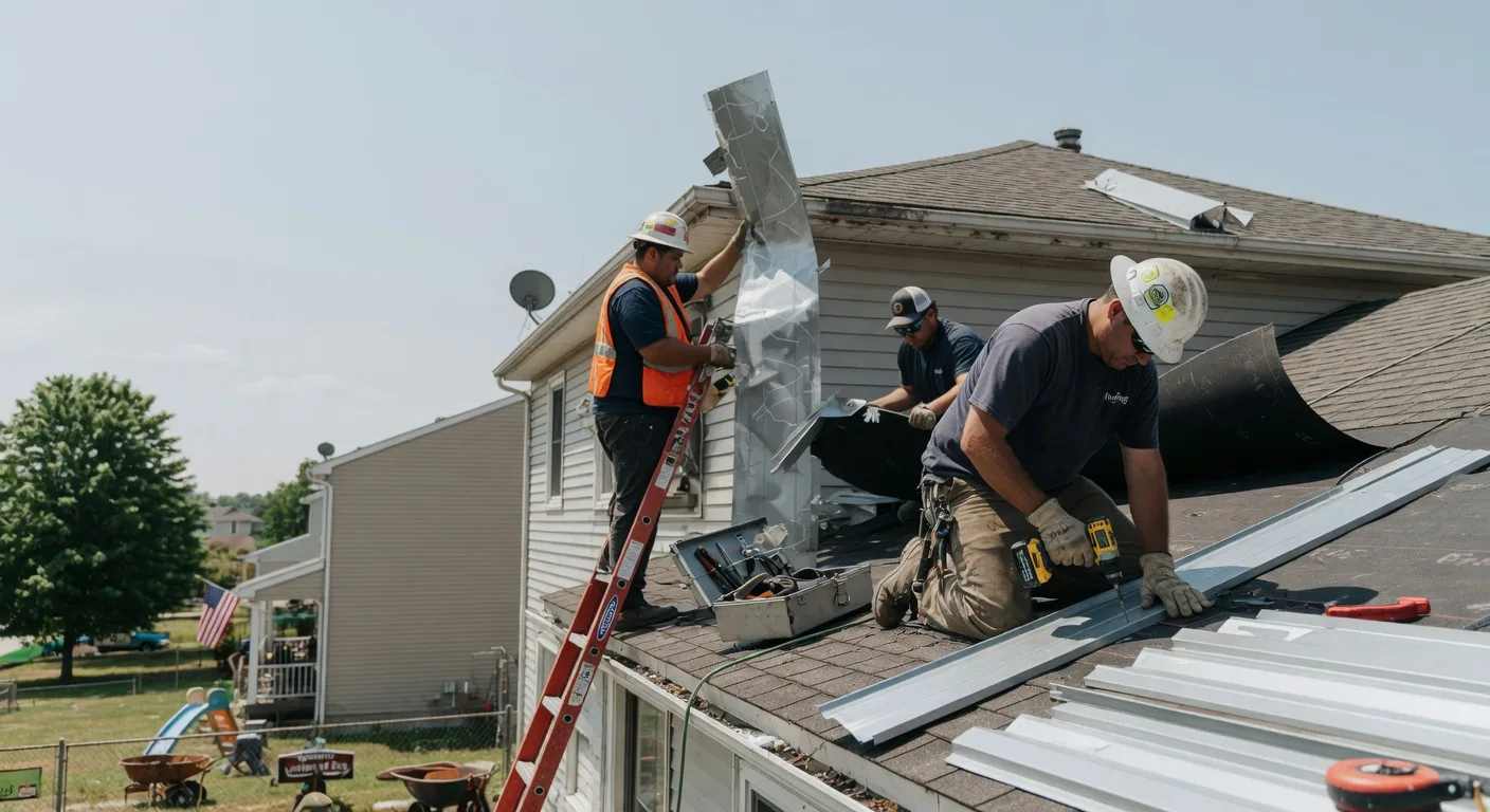 Storm Damage Metal Roof Repair in Nathalie, VA